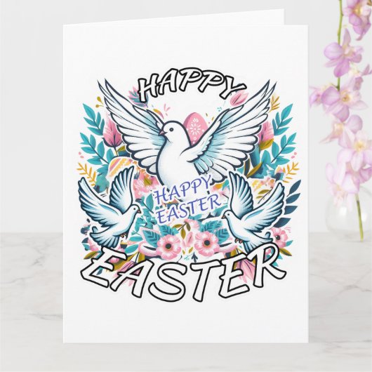 Happy Oaster Karte (Orchidee)