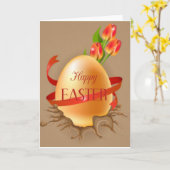 Happy Oaster Karte (Gelbe Blume)