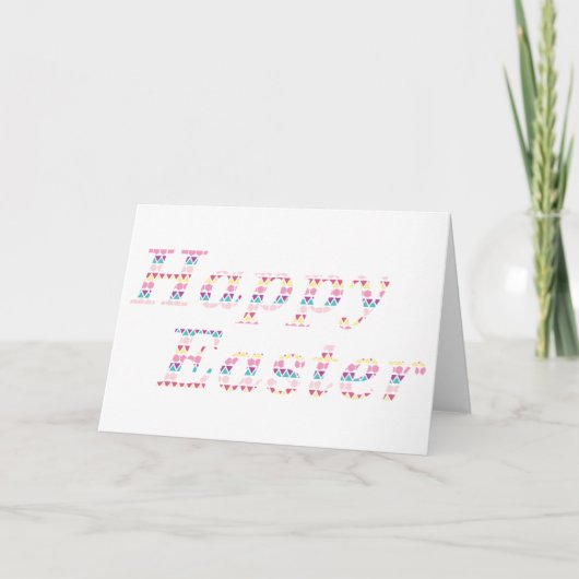 Happy Oaster Karte (Vorderseite)
