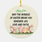 Happy Oaster Keramik Ornament (Hinten)