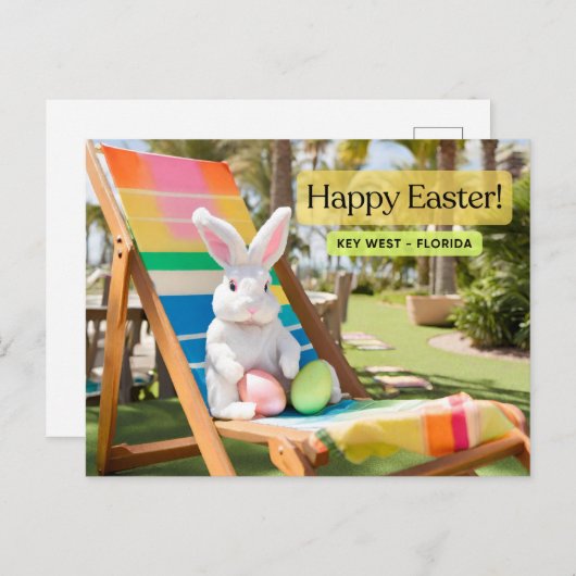 Happy Oaster Key West Postkarte (Vorne/Hinten)