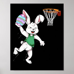 Happy Oaster Kids Boys Bunny Dunk Basketball Ost Poster