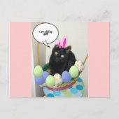 Happy Oaster Kitty Feiertagspostkarte (Vorderseite)