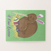 Happy Oaster Kiwi mit Ostereiern Puzzle (Horizontal)