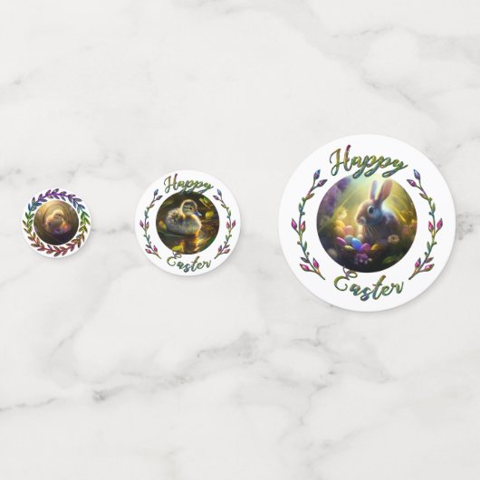 Happy Oaster Konfetti (Vorderseiten)