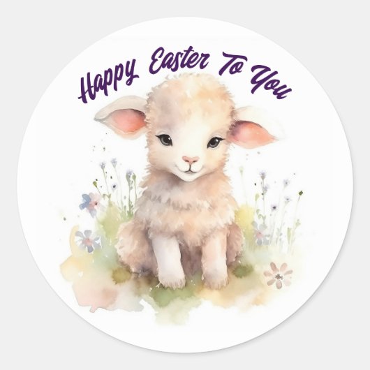 Happy Oaster Lamb Sticker (Vorderseite)