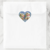 Happy Oaster Lambs Herz-Aufkleber (Tasche)