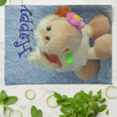 Happy Oaster Lambs Küchentuch (Gefaltet)