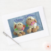 Happy Oaster Lambs Rechteckiger Aufkleber (Umschlag)