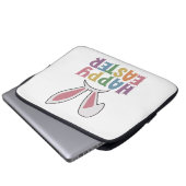 Happy Oaster Laptopschutzhülle (Vorne Knopf)
