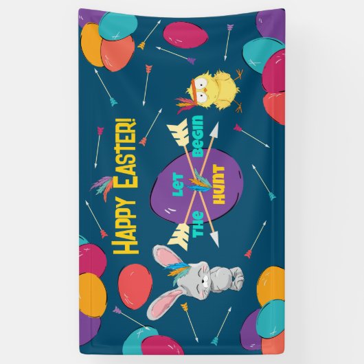 Happy Oaster | Lass der Jagd Begin | Banner (Vertikal)