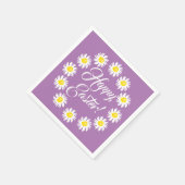 Happy Oaster Lavendel Drehbuch niedlich zaghaft fr Serviette (Ecke)