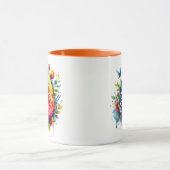 Happy Oaster: Lebhaftes Uferfarbeneier Tasse (Zentrum)