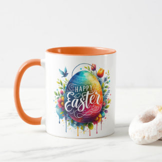 Happy Oaster: Lebhaftes Uferfarbeneier Tasse
