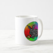 Happy Oaster Leopard Print Bunny Rabbit and Egg T Kaffeetasse (VorderseiteRechts)
