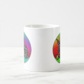 Happy Oaster Leopard Print Bunny Rabbit and Egg T Kaffeetasse (Mittel)