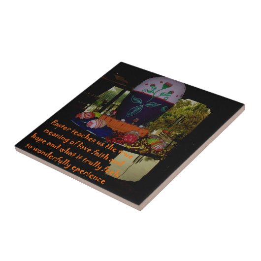 Happy Oaster Liebe Glaube und Hoffnung Wünsche Fliese (Seite)