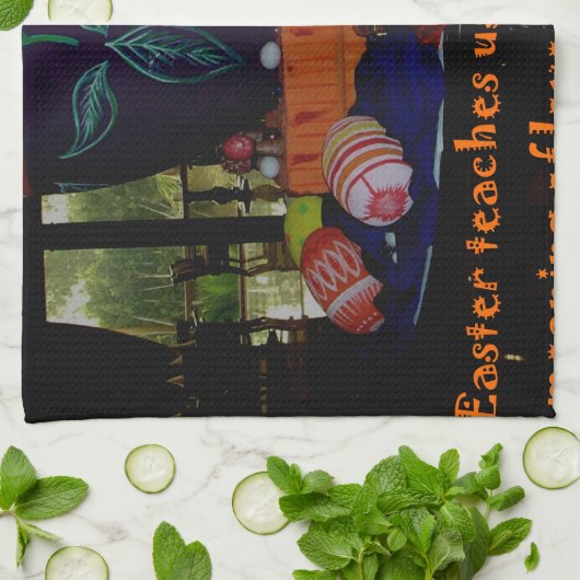 Happy Oaster Liebe Glaube und Hoffnung Wünsche Handtuch (Gefaltet)