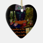 Happy Oaster Liebe Glaube und Hoffnung Wünsche Keramik Ornament (Rechts)