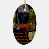 Happy Oaster Liebe Glaube und Hoffnung Wünsche Keramikornament (Rechts)