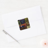 Happy Oaster Liebe Glaube und Hoffnung Wünsche Quadratischer Aufkleber (Umschlag)