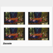 Happy Oaster Liebe Glaube und Hoffnung Wünsche Rechteckiger Aufkleber (Blatt)