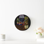 Happy Oaster Liebe Glaube und Hoffnung Wünsche Runde Wanduhr (Zuhause)