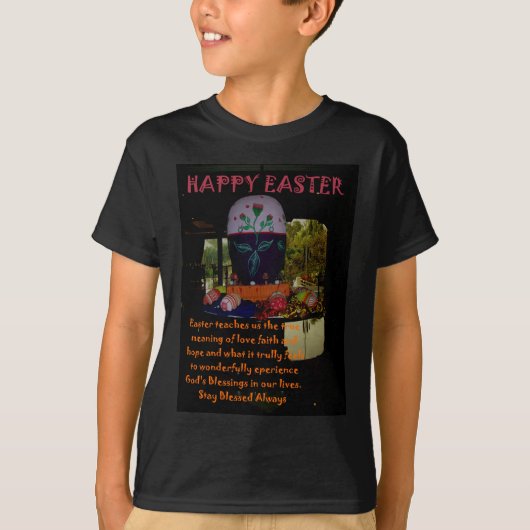 Happy Oaster Liebe Glaube und Hoffnung Wünsche T-Shirt (Vorderseite)
