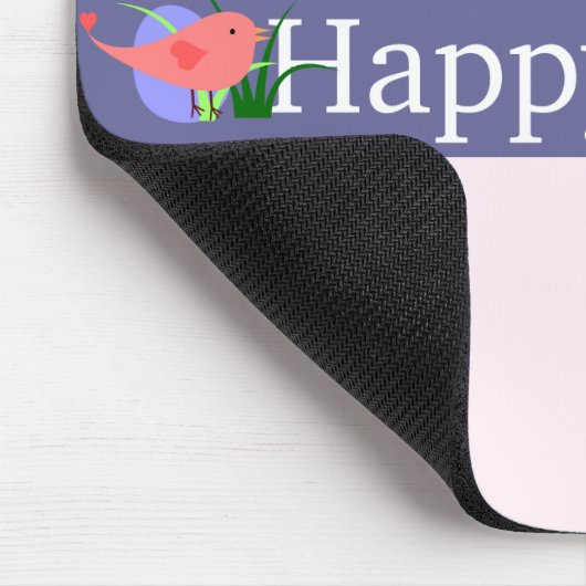 Happy Oaster Lila Banner Mousepad (Ecke)