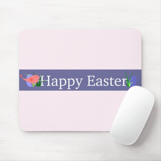 Happy Oaster Lila Banner Mousepad (Mit Mouse)