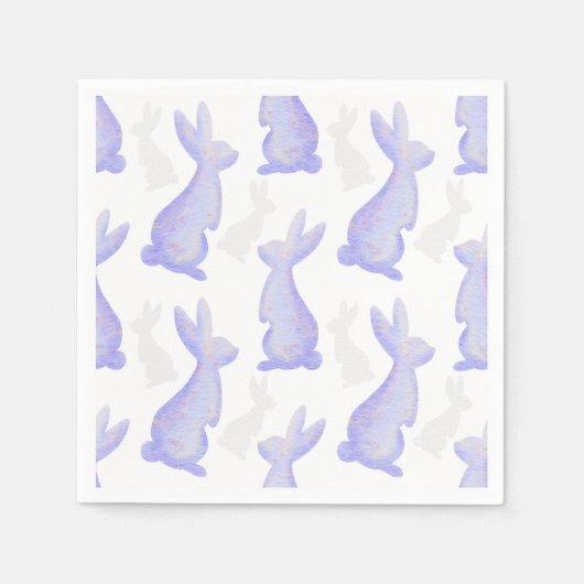 Happy Oaster - Lila Bunny's Muster Serviette (Vorderseite)