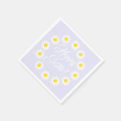 Happy Oaster lilac Drehbuch niedlich zaghaft fröhl Serviette (Ecke)