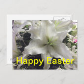 Happy Oaster Lily Postcard Feiertagspostkarte (Vorne/Hinten)