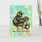 Happy Oaster lustige Cick and Bbunnies Karte (Rückseite)