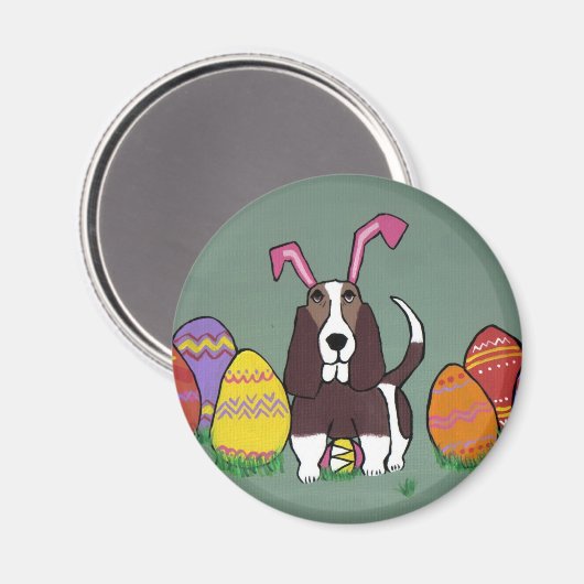 Happy Oaster Magnet (Vorderseite/Rückseite)