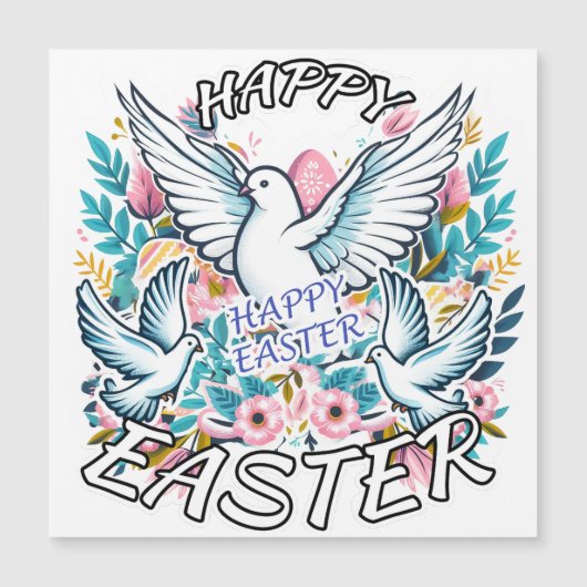 Happy Oaster Magnetkarte (Vorderseite)