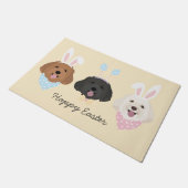 Happy Oaster Maltipoo Hunde Fußmatte (Schrägansicht)