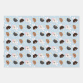 Happy Oaster Maltipoo Hunde Geschenkpapier Set (Vorderseite)