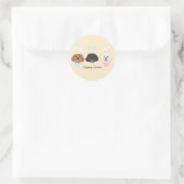 Happy Oaster Maltipoo Hunde Runder Aufkleber (Tasche)