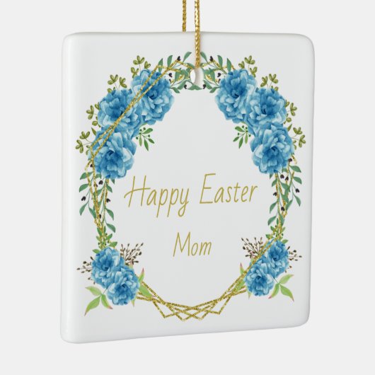 Happy Oaster Mama Keramikornament (Rechts)