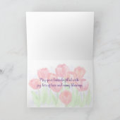 Happy Oaster Mama Red Tulip Blume Karte (Innenseite)