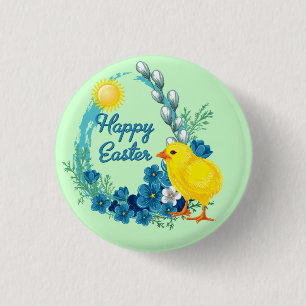 Happy Oaster mit Baby Chick Button
