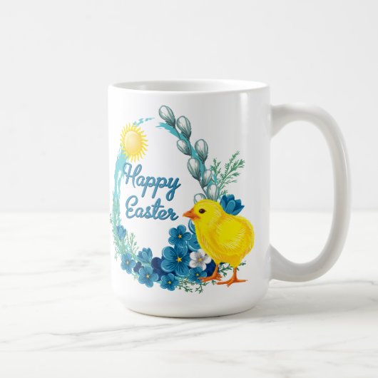 Happy Oaster mit Baby Chick Kaffeetasse (Rechts)