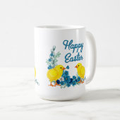 Happy Oaster mit Baby Chicks Kaffeetasse (VorderseiteRechts)