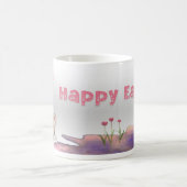 Happy Oaster mit Big Foot Rabbit Kaffeetasse (Mittel)