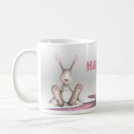 Happy Oaster mit Big Foot Rabbit Kaffeetasse