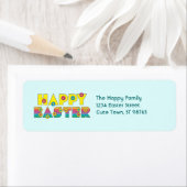 Happy Oaster mit Blume Typografie (Insitu)