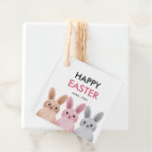 Happy Oaster mit drei bezaubernden Babys Geschenkanhänger (Beispiel)