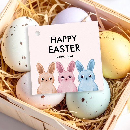 Happy Oaster mit drei bezaubernden Babys Geschenkanhänger