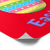 Happy Oaster mit Ei Poster (Ecke)